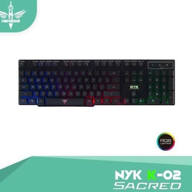 NYK K-02 SACRED Keyboard Gaming Back Light Hitam - Gambar 2