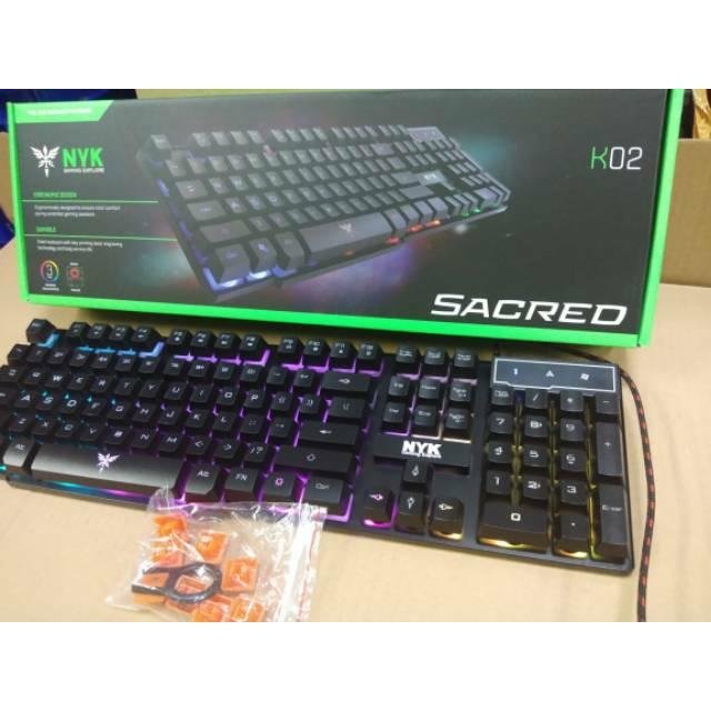 NYK K-02 SACRED Keyboard Gaming Back Light Hitam - Gambar 3