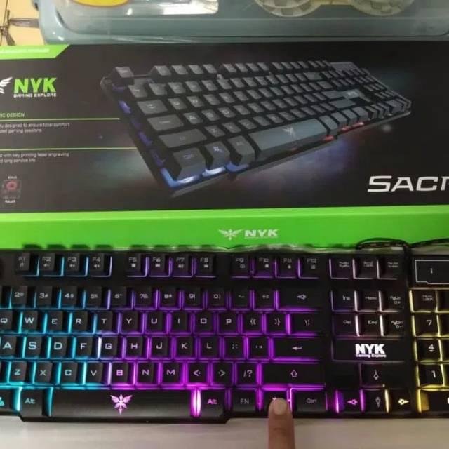 NYK K-02 SACRED Keyboard Gaming Back Light Hitam