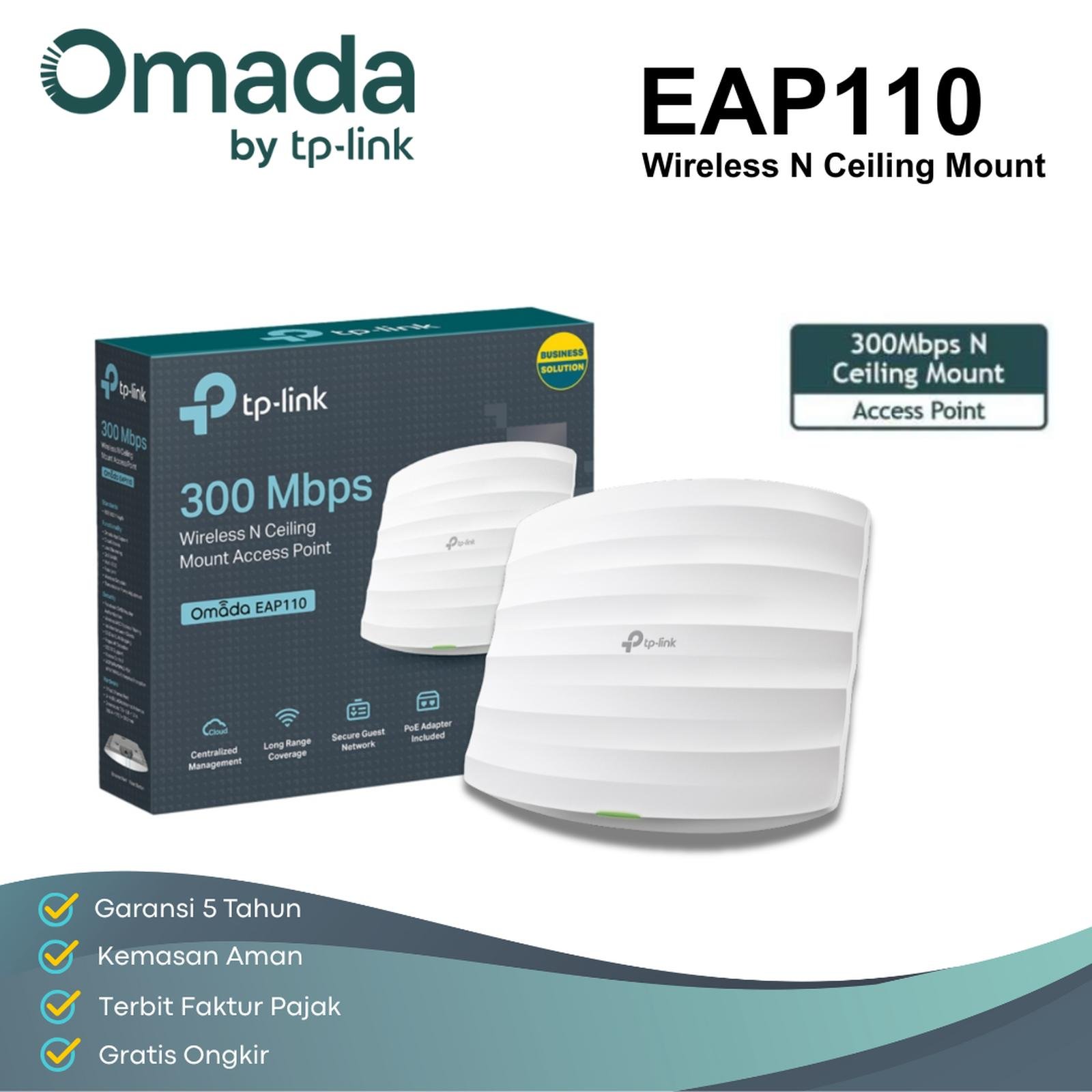 TP-Link EAP110 300Mbps Wireless N Ceiling Mount Access Point