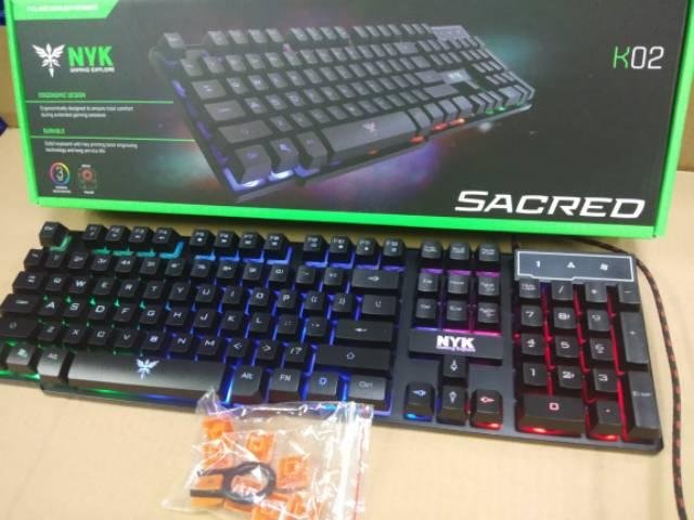 NYK K-02 SACRED Keyboard Gaming Back Light Hitam - Gambar 7