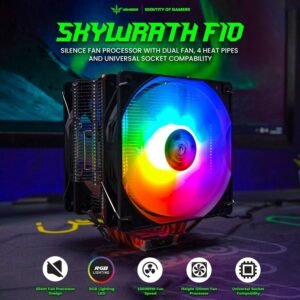 NYK Nemesis SKYWRATH F10 Fan Processor RGB LGA 1700 - CPU Cooler Fan Intel RGB