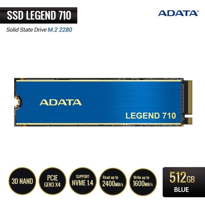 Adata Legend 710 512GB SSD M.2 NVME PCIe Gen3x4 - Gambar 5