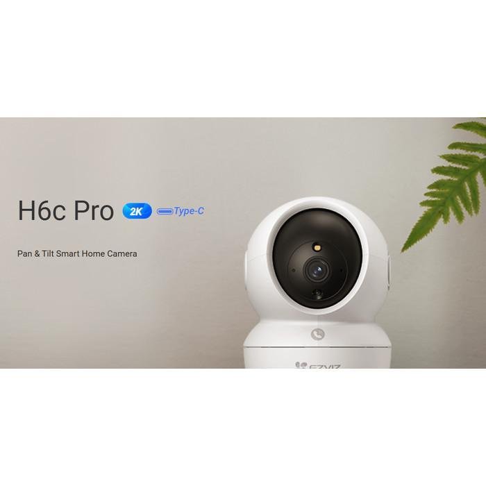 Ezviz CCTV H6c Pro 2K 3MP Smart Wi-Fi Pan Tilt IP Camera CCTV Indoor - Gambar 6
