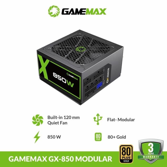 Gamemax GX-850 Power Supply 850W Modular 80+ Gold ATX - PSU 850W - Gambar 3