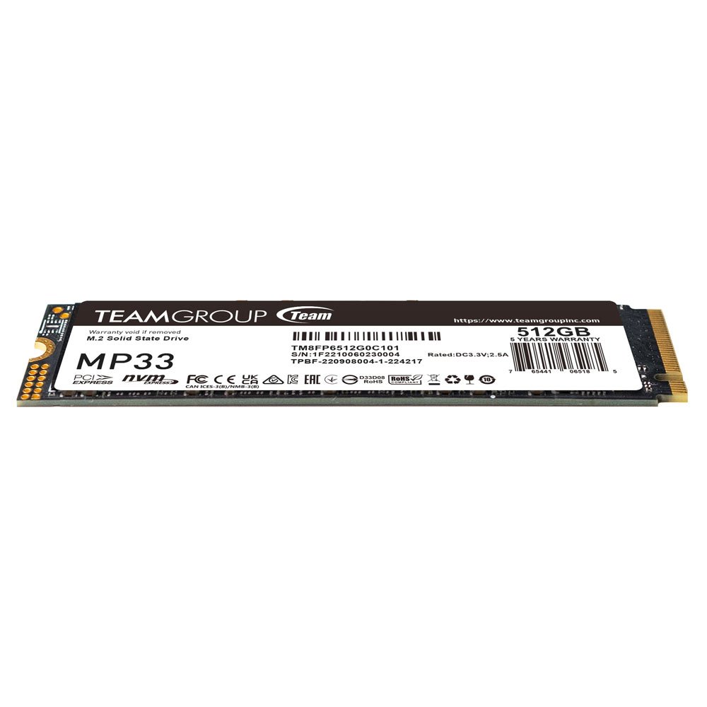 Team Group MP33 512GB SSD M.2 NVME 2280 PCIE Gen3x4 - Gambar 9