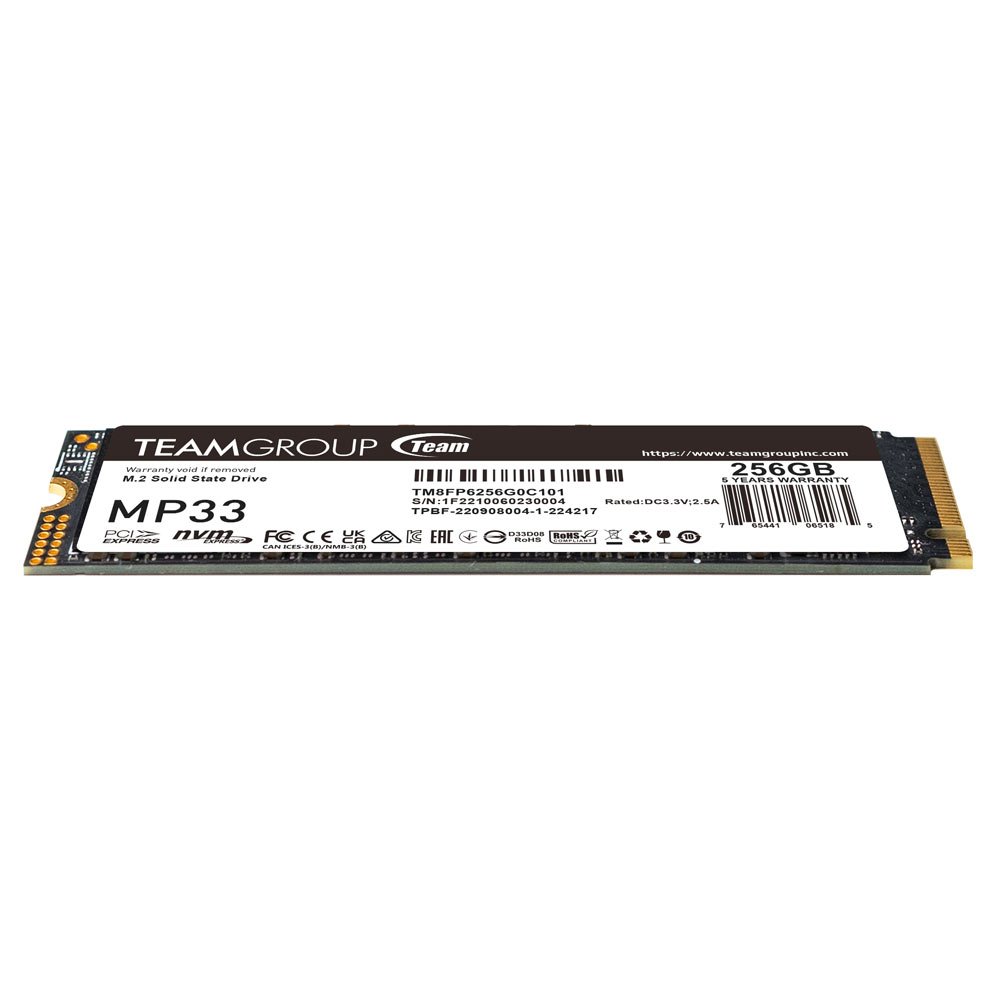 Team Group MP33 256GB SSD M.2 NVME 2280 PCIE Gen3x4 - Gambar 9