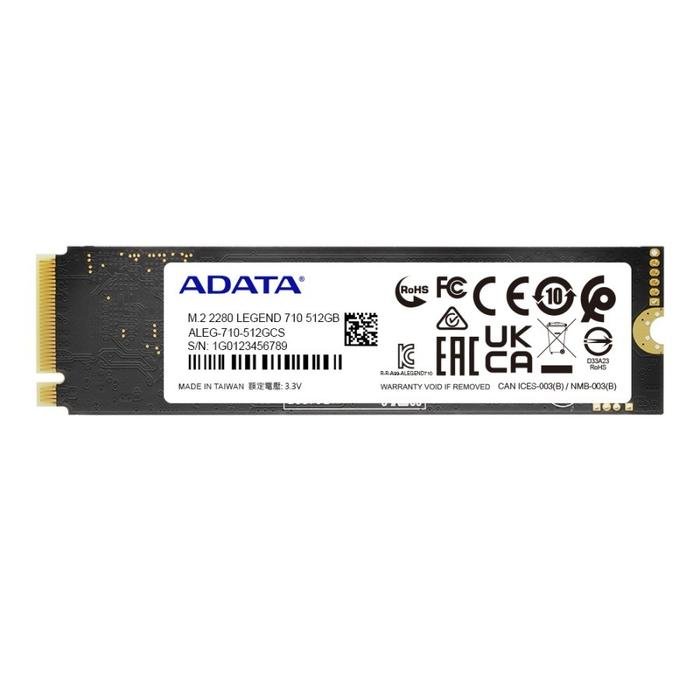 Adata Legend 710 512GB SSD M.2 NVME PCIe Gen3x4 - Gambar 2
