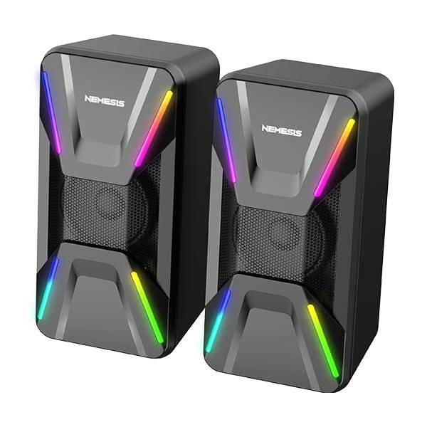 NYK Nemesis KOTAR SPN-10 Speaker Gaming USB 2.0 RGB - Gambar 6