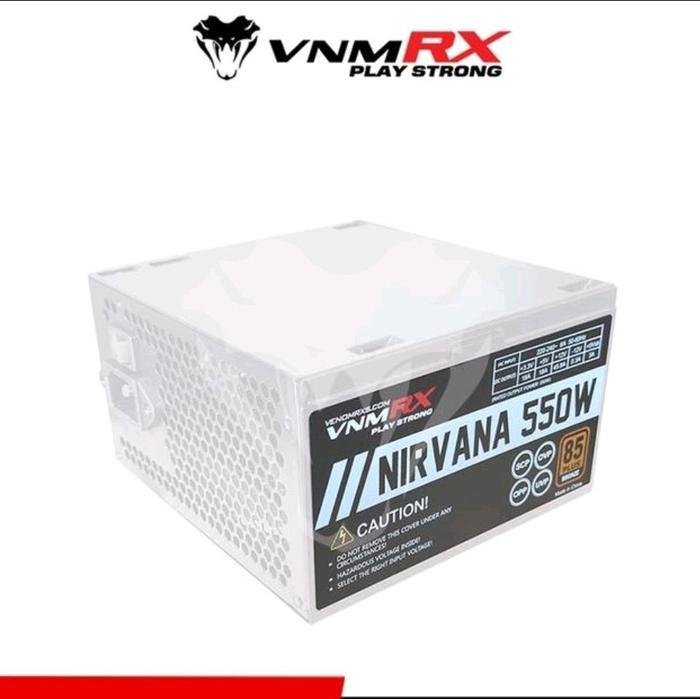 Venomrx Power Supply PSU Nirvana White 550W 85+ Bronze Flat Cable - Gambar 4