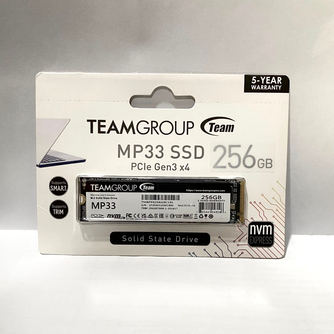 Team Group MP33 256GB SSD M.2 NVME 2280 PCIE Gen3x4