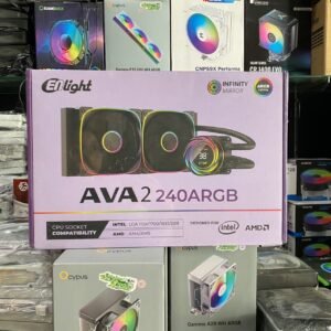 Enlight AVA 2 240mm ARGB Sync Infinity Mirror AIO Liquid Cooler Digital Temperature Screen